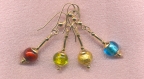Round, 8mm Foil Earrings to Match Necklace AL-139